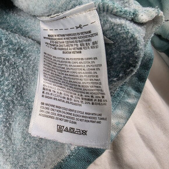 Vans Cloud Womens Size XL White Green Long Sleeve Hoodie Winter Warm Casual Walk - Picture 5 of 10